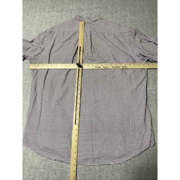 Ralph Lauren Shirt Mens Extra Large Pink Flesh Pony Check Button Classic XL - Picture 6 of 10